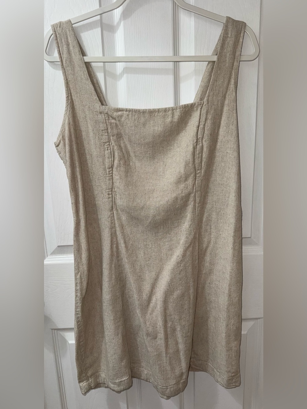 Old Navy Women’s Square-Neck Linen-Blend Mini Dress Size Large